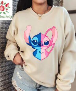 Stitch Shirt, Disney Stitch and Angel Shirt, Lilo and Stitch Shirt, Cute Disney Couple Shirt, Disney Family Shirt, Disney Trip Shirt