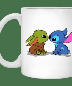 Stitch Yoda Baby Mug Gifts for Friends, Gifts for Valentine Day, Coulpe Gifts