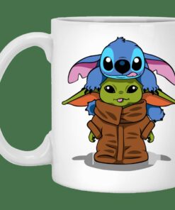 Stitch Yoda Mug Gifts for Friends, Gifts for Valentine Day, Coulpe Gifts