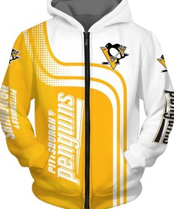 Stocktee Nhl Pittsburgh Penguins Limited Edition Men’S And Women’S 3D All Over Print Zip Up Hoodie Option