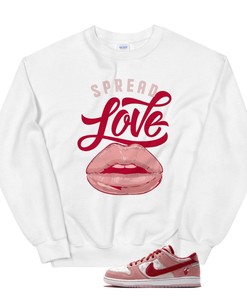 StrangeLove Dunk SB Low Crew, Spread Love, Unisex Sweatshirt