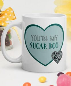 Sugar Boo Couples Mug, Anniversary Gift For Wife, My Sugar Boo Valentine Mug, Birthday Mug