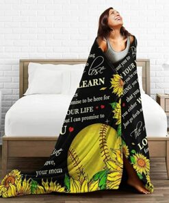 Sunflower Baseball Blanket, To My Amazing Daughter Litle Gifts Girls, Custom Name