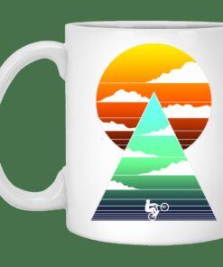 Sunrise Bike Ride Mug Gifts for Friends, Gifts for Valentine Day, Coulpe Gifts