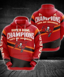 Super Bowl Champion Tampa Bay Buccaneers Nfl American Football Team 3D All Over Print Zip Up Hoodie Option