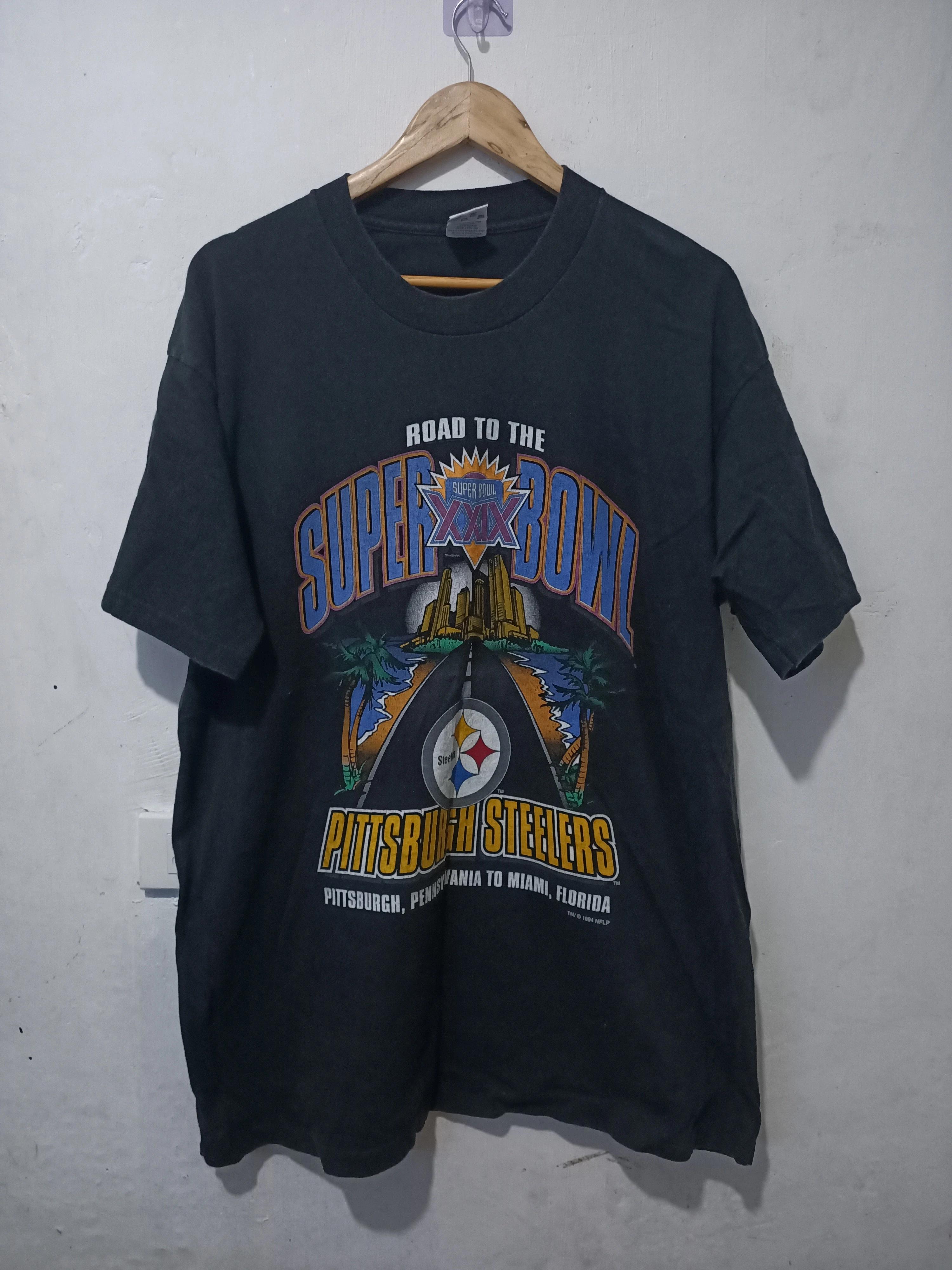 Super Bowl Steelers 1994 Tshirt Pullover Hoodie Crewneck Sweatshirt Reprinted Full Color Full Size Gifts For NFL Fans