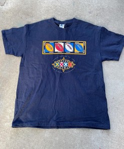 Superbowl 1998 Tshirt Pullover Hoodie Crewneck Sweatshirt Reprinted Full Color Full Size Gifts For NFL Fans