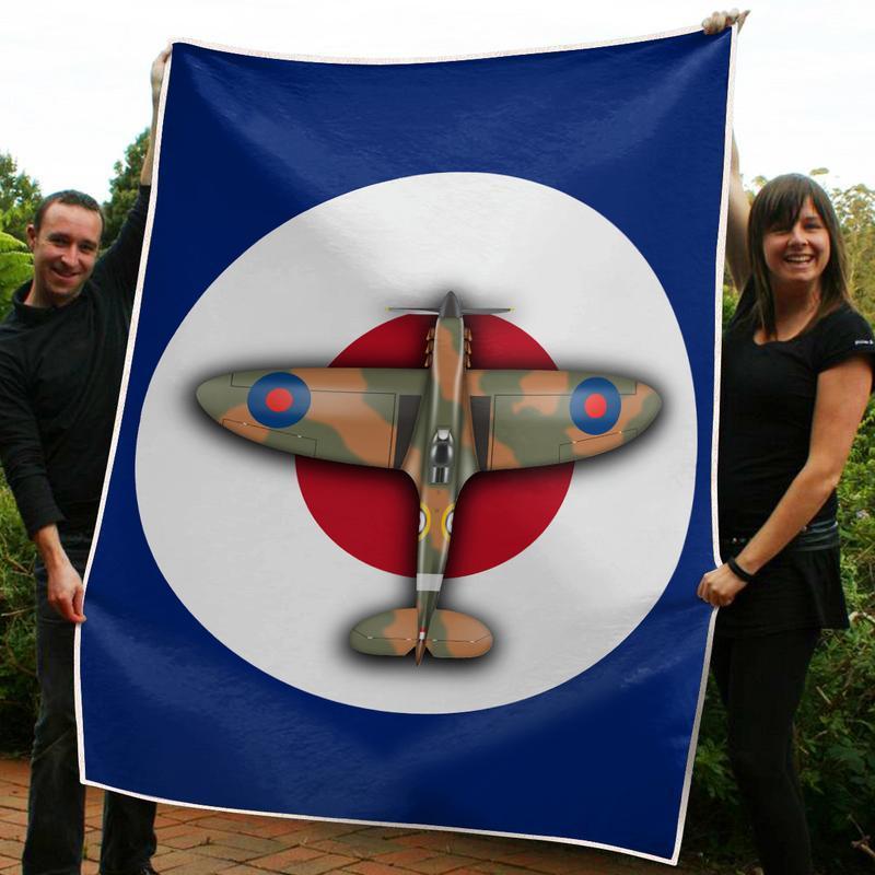 Supermarine Spitfire Blanket Gifts for Family