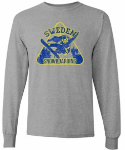 Sweden Snowboarding - Winter Sports Shirt Sweatshirt Pullover Hoodie Reprinted Full Color Full Size