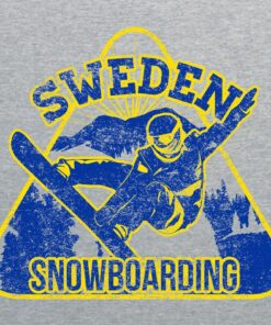 Sweden Snowboarding - Winter Sports Shirt Sweatshirt Pullover Hoodie Reprinted Full Color Full Size