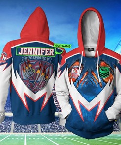 Sydney Roosters Nrl Personalized 3D All Over Print Hoodie Add Your Custom Design To Show Your Team Spirit