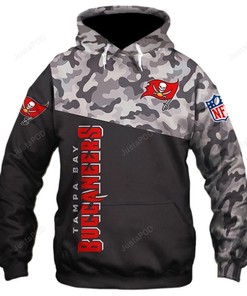 Tampa Bay Buccaneer Nfl Military 3D All Over Print Zip Up Hoodie Option