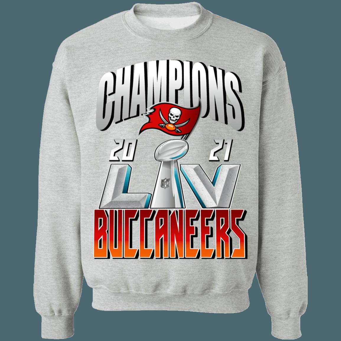 Tampa Bay Buccaneers 2021 Super Bowl Champions NFL Crewneck Sweatshirt Hoodie Shirt Gifts for Fans - Image 2