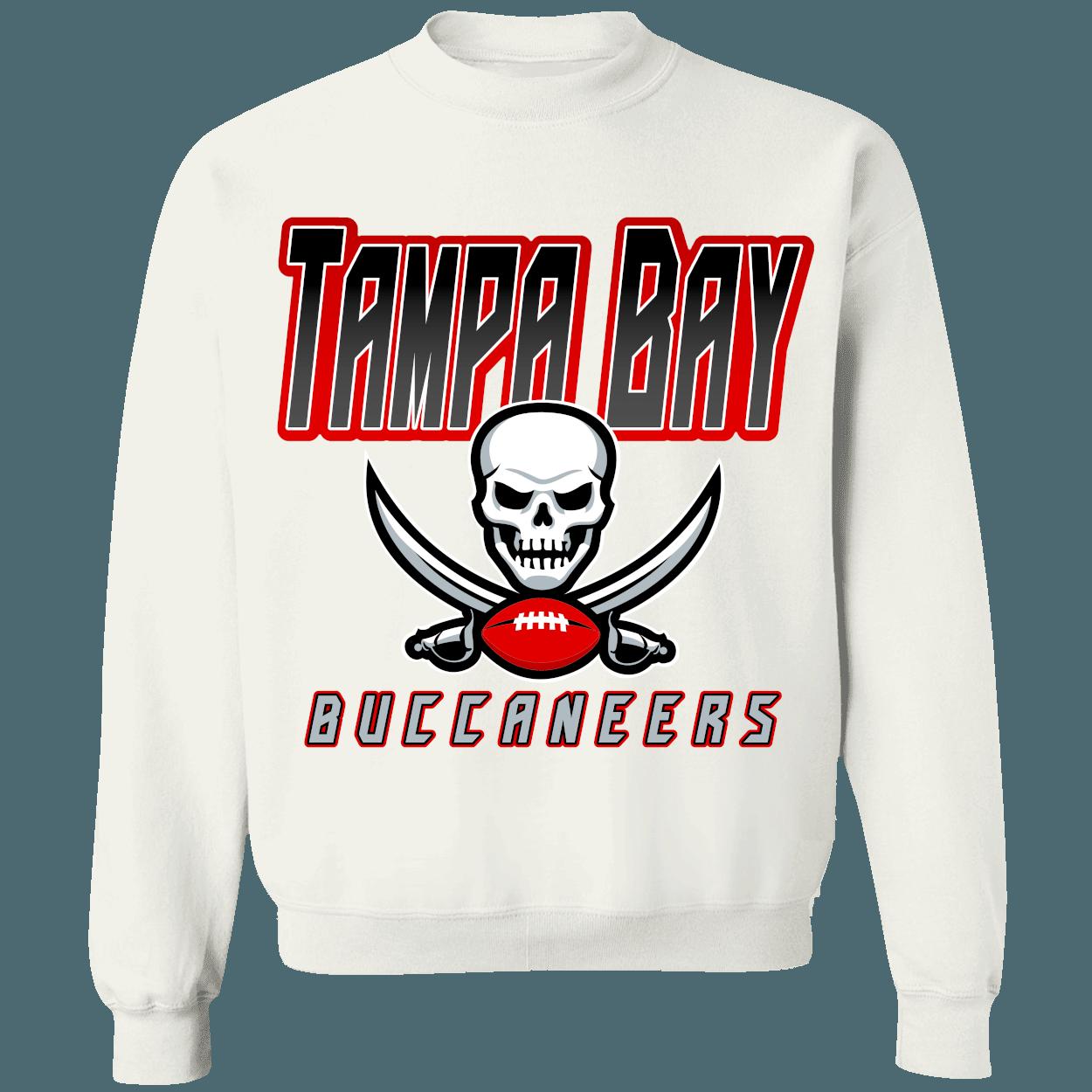 Tampa Bay Buccaneers BLACKOUT Retro NFL Crewneck Sweatshirt Hoodie Shirt Gifts for Fans - Image 3