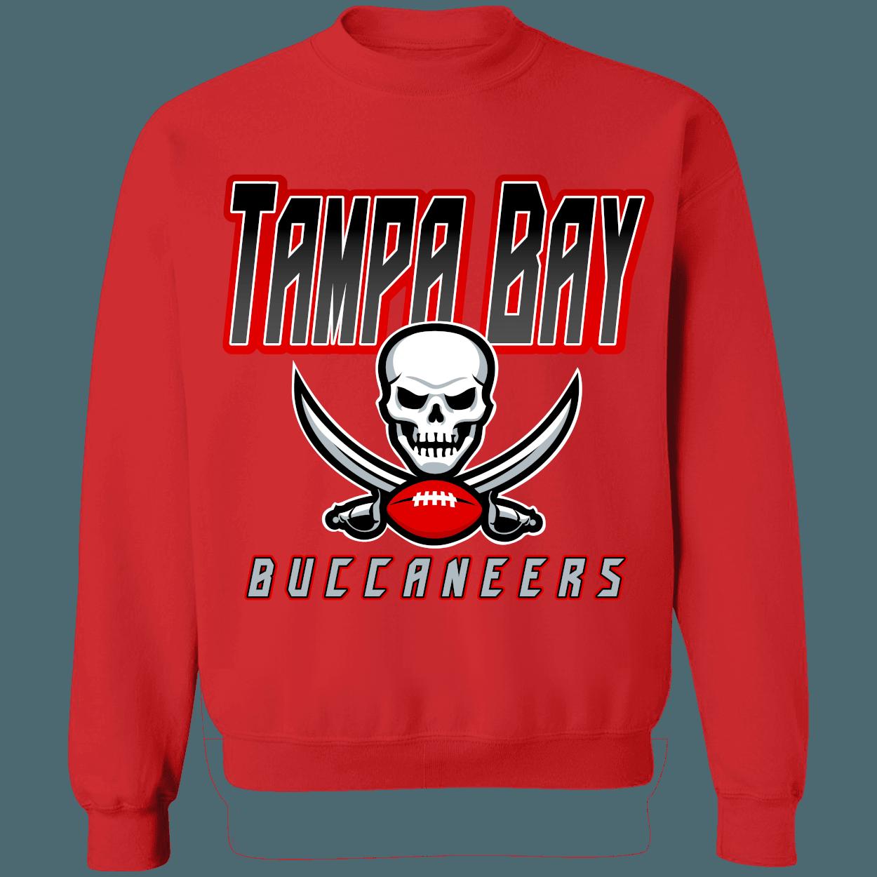 Tampa Bay Buccaneers BLACKOUT Retro NFL Crewneck Sweatshirt Hoodie Shirt Gifts for Fans - Image 4