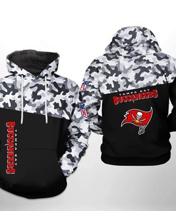 Tampa Bay Buccaneers Nfl Camo Veteran Team 3D All Over Print Zip Up Hoodie Option