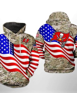 Tampa Bay Buccaneers Nfl Us Flag Camo Veteran Team 3D All Over Print Zip Up Hoodie Option