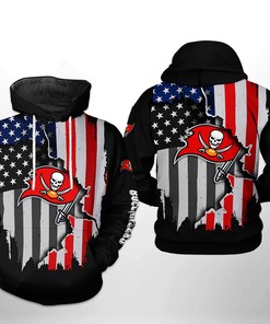 Tampa Bay Buccaneers Nfl Us Flag Team 3D Hoodie Zip Hoodie, 3D All Over Print Hoodie Zip Hoodie