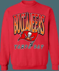 Tampa Bay Buccaneers Retro NFL Crewneck Sweatshirt Hoodie Shirt Gifts for Fans