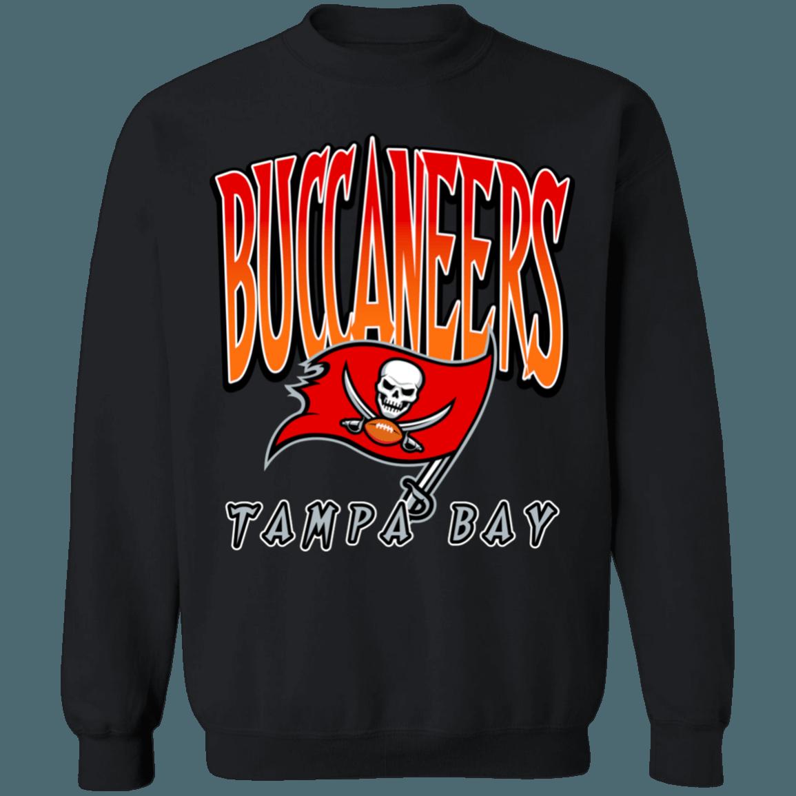 Tampa Bay Buccaneers Retro NFL Crewneck Sweatshirt Hoodie Shirt Gifts for Fans - Image 3