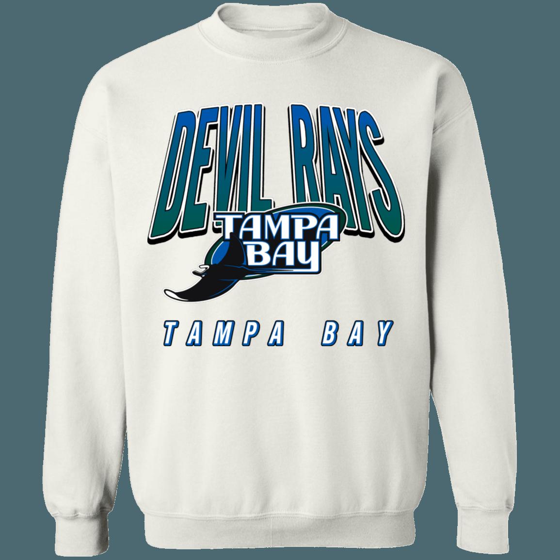 Tampa Bay Devil Rays Retro 90's Crewneck Sweatshirt Hoodie Shirt Gifts for MLB Fans