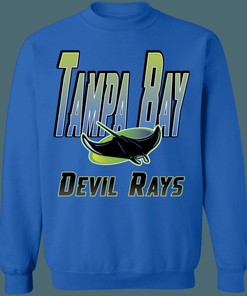 Tampa Bay Devil Rays STINGRAY Vintage MLB Crewneck Sweatshirt Hoodie Shirt Gifts for Fans