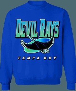 Tampa Bay Devil Rays Vintage MLB Crewneck Sweatshirt Hoodie Shirt Gifts for Fans