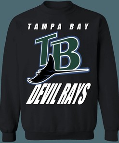Tampa Bay Devil Rays Vintage MLB Crewneck Sweatshirt Hoodie Shirt Gifts for MLB Fans