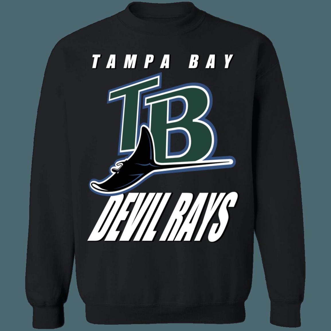 Tampa Bay Devil Rays Vintage MLB Crewneck Sweatshirt Hoodie Shirt Gifts for MLB Fans