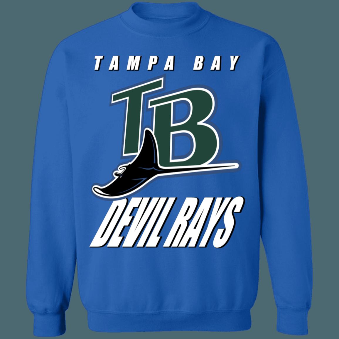 Tampa Bay Devil Rays Vintage MLB Crewneck Sweatshirt Hoodie Shirt Gifts for MLB Fans - Image 2