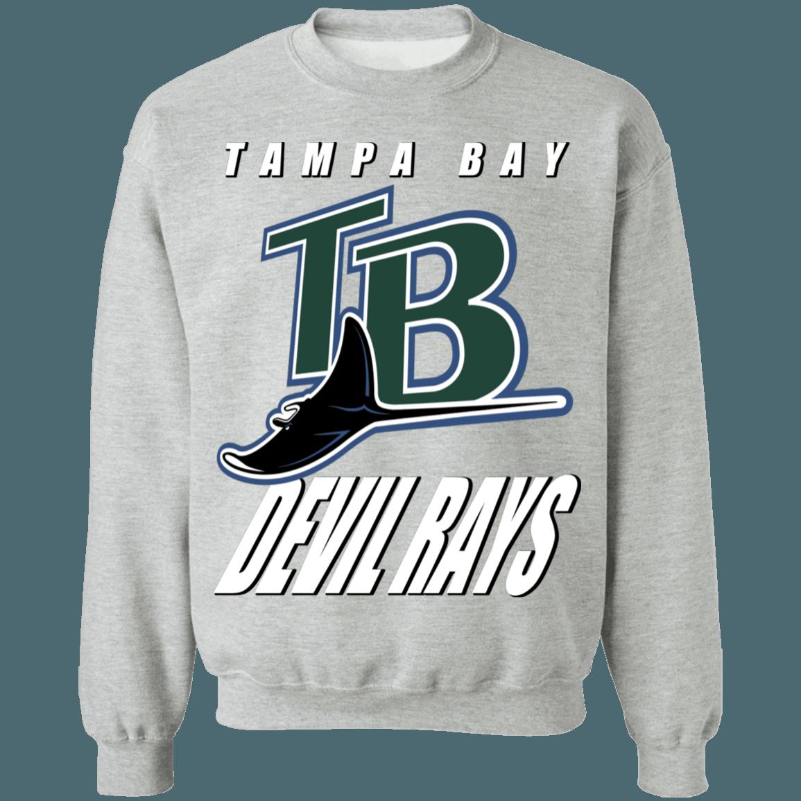 Tampa Bay Devil Rays Vintage MLB Crewneck Sweatshirt Hoodie Shirt Gifts for MLB Fans - Image 3
