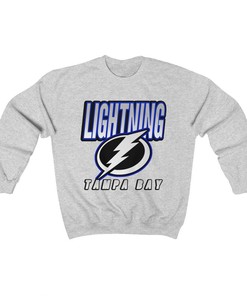 Tampa Bay Lightning BLACKOUT Retro NHL Crewneck Sweatshirt Hoodie Shirt Gifts for Fans