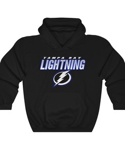 Tampa Bay Lightning BLACKOUT Retro NHL Unisex Hoodie Sweatshirt Shirt Gifts for Fans