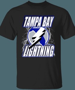 Tampa Bay Lightning LIGHTNING STRIKE Retro NHL T-Shirt Sweatshirt Hoodie Gifts for Fans
