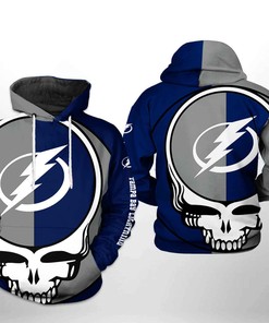 Tampa Bay Lightning Nhl Grateful Dead 3D All Over Print Zip Up Hoodie Option
