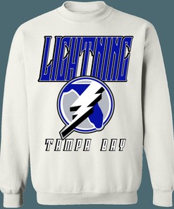Tampa Bay Lightning Retro 90's NHL Crewneck Sweatshirt Hoodie Shirt Gifts for Fans