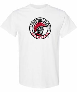Tampa Spartans Arch Logo Shirt Sweatshirt Pullover Hoodie Reprinted Full Color Full Size