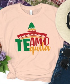 Te Amo Tequila Shirt, Party Shirt, Day Drinking Shirt, Alcohol Shirt, Funny Valentines Day Shirt, Mexican Shirt, Boyfriend Girlfriend Shirts
