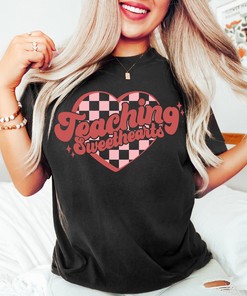 Teaching Sweethearts Shirt, Teacher Valentines Day Shirt, Cute Gift For Valentine Day Gift, Funny Valentine Day Shirt, Womens Valentine Crewneck