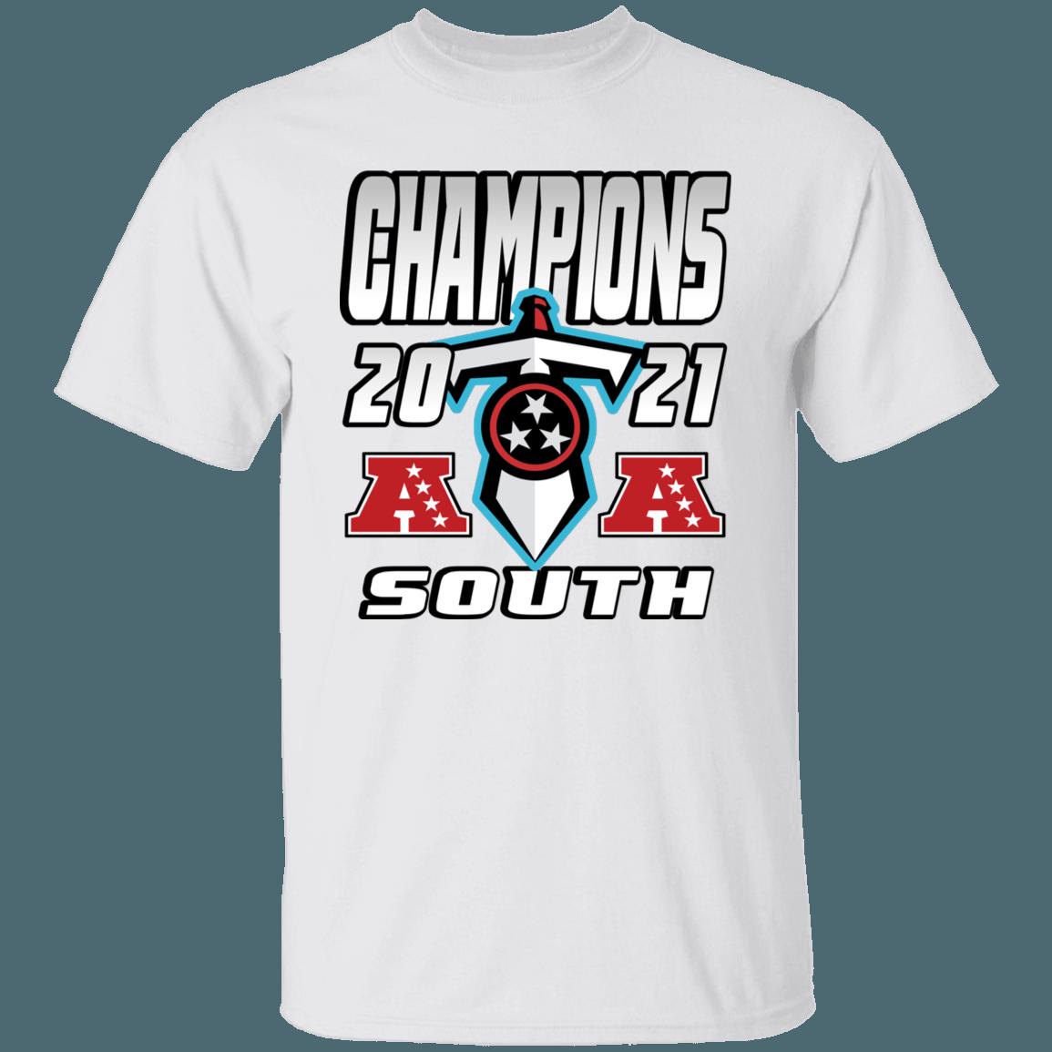Tennessee Titans 2021 AFC South Division Champions Retro NFL T-Shirt Sweatshirt Hoodie Gifts for Fans - Image 2