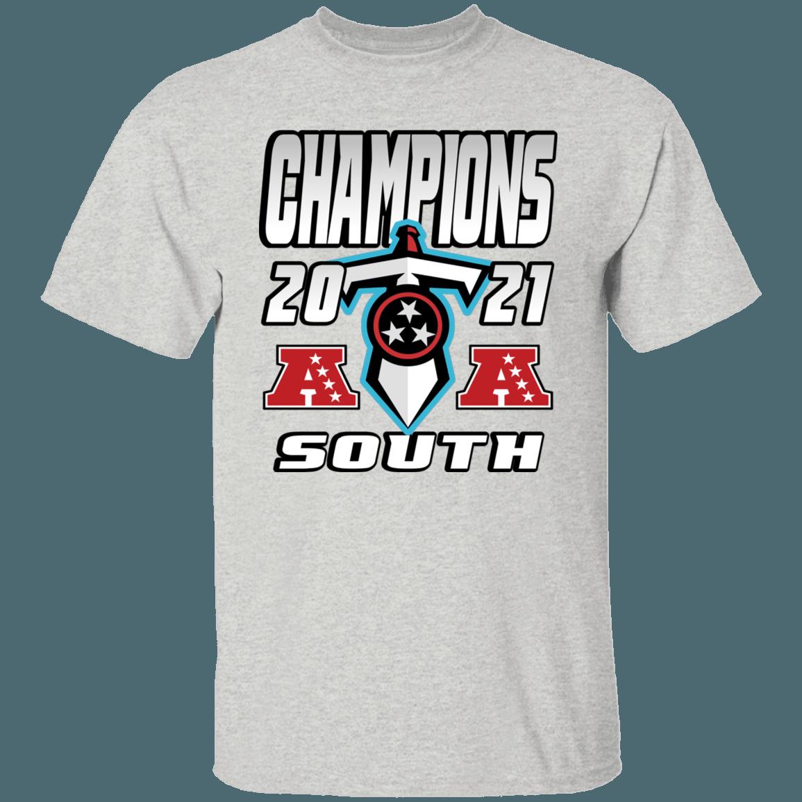 Tennessee Titans 2021 AFC South Division Champions Retro NFL T-Shirt Sweatshirt Hoodie Gifts for Fans - Image 3