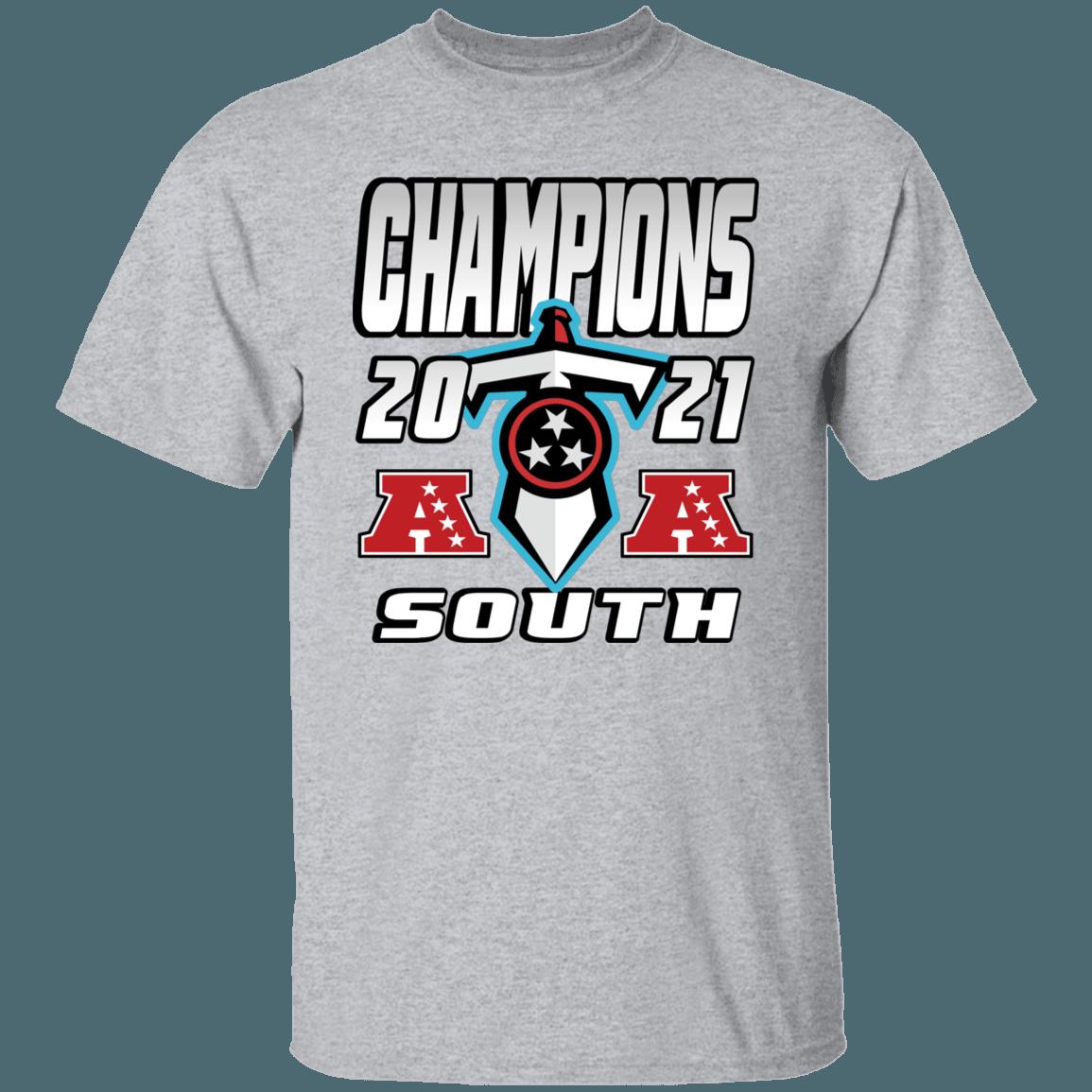 Tennessee Titans 2021 AFC South Division Champions Retro NFL T-Shirt Sweatshirt Hoodie Gifts for Fans - Image 4