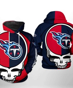 Tennessee Titans Nfl Grateful Dead 3D All Over Print Zip Up Hoodie Option