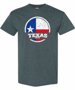 Texas Distressed Circle - Hometown Pride Shirt Sweatshirt Pullover Hoodie Reprinted Full Color Full Size