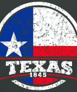Texas Distressed Circle - Hometown Pride Shirt Sweatshirt Pullover Hoodie Reprinted Full Color Full Size