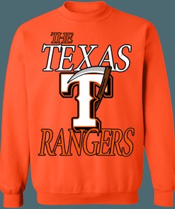 Texas Rangers HALLOWEEN Retro MLB Crewneck Sweatshirt Hoodie Shirt Gifts for Fans