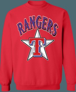Texas Rangers LONE STAR Vintage MLB Crewneck Sweatshirt Hoodie Shirt Gifts for Fans