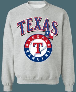 Texas Rangers Vintage MLB Crewneck Sweatshirt Hoodie Shirt Gifts for Fans