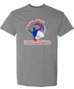 Thailand Badminton - Sports Athletics Summer Shirt Sweatshirt Pullover Hoodie Reprinted Full Color Full Size