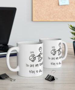 Thanks For All The Orgasms Valentine Mug, Mug Customised With Name, Naughty Valentines Mug For Him